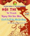 HỘI THI VẼ TRANH– CHỦ ĐỀ " EM VẼ SẮC MÀU QUÊ HƯƠNG"