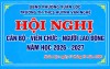 TRƯỜNG TH-THCS HUỲNH VĂN NGHỆ TỔ CHỨC HỘI NGHỊ CÁN BỘ - VIÊN CHỨC - NGƯỜI LAO ĐỘNG NĂM HỌC 2026 – 2027