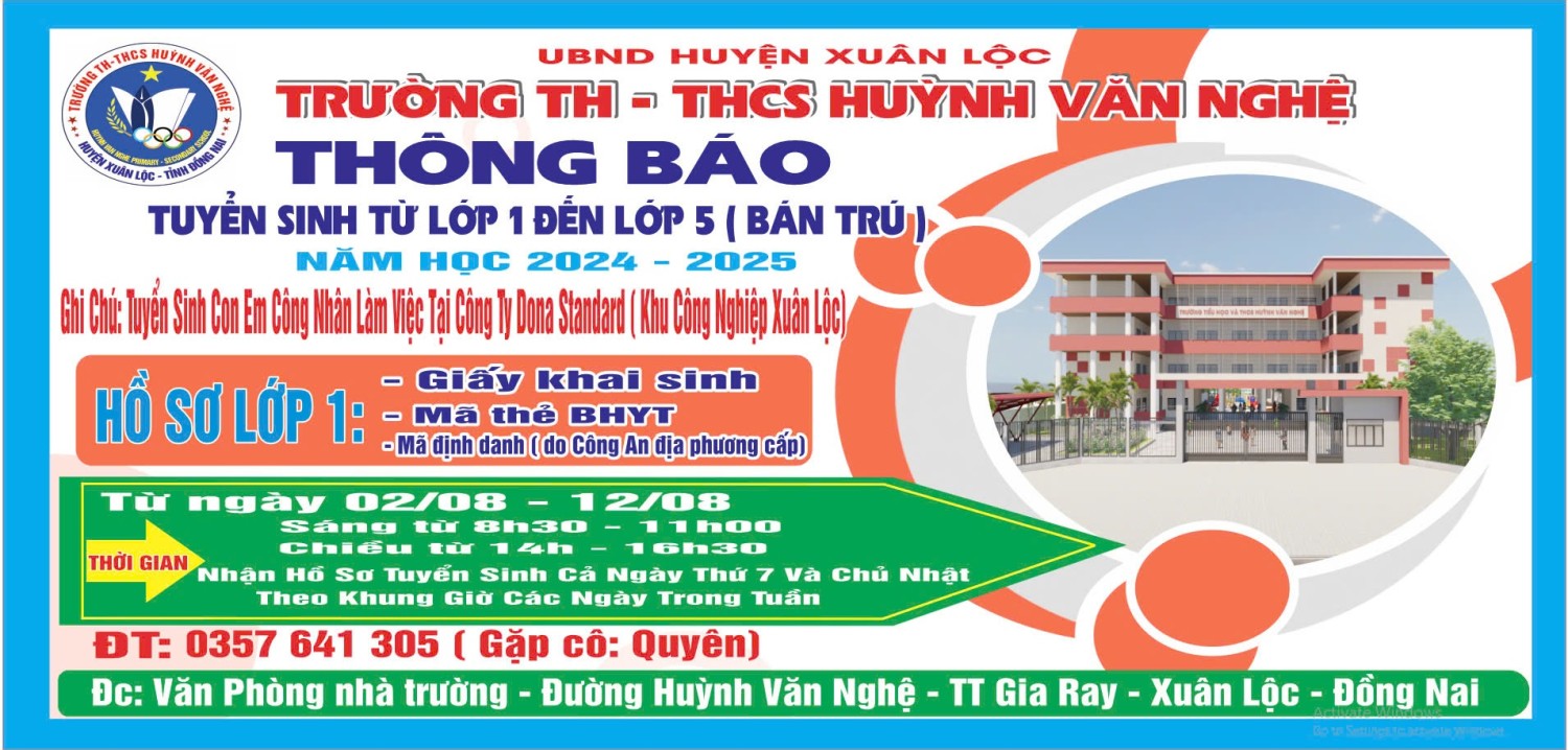 Thông báo tuyển sinh năm học 2024-2025 (Đợt 2)