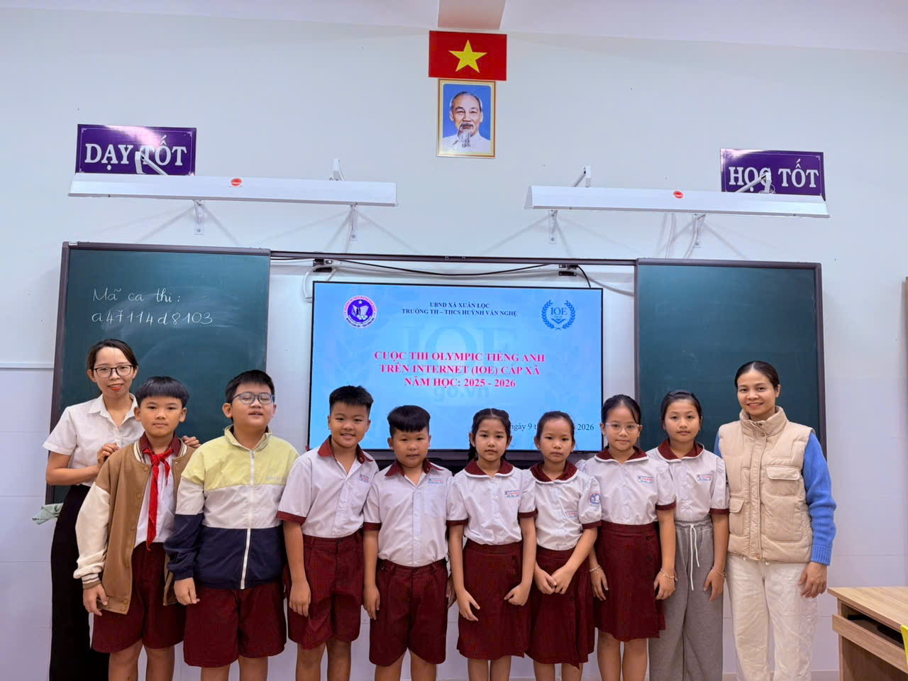 Trường TH-THCS Huỳnh Văn Nghệ tổ chức cuộc thi Olympic tiếng Anh trên Internet (IOE) cấp xã năm học 2025-2026.