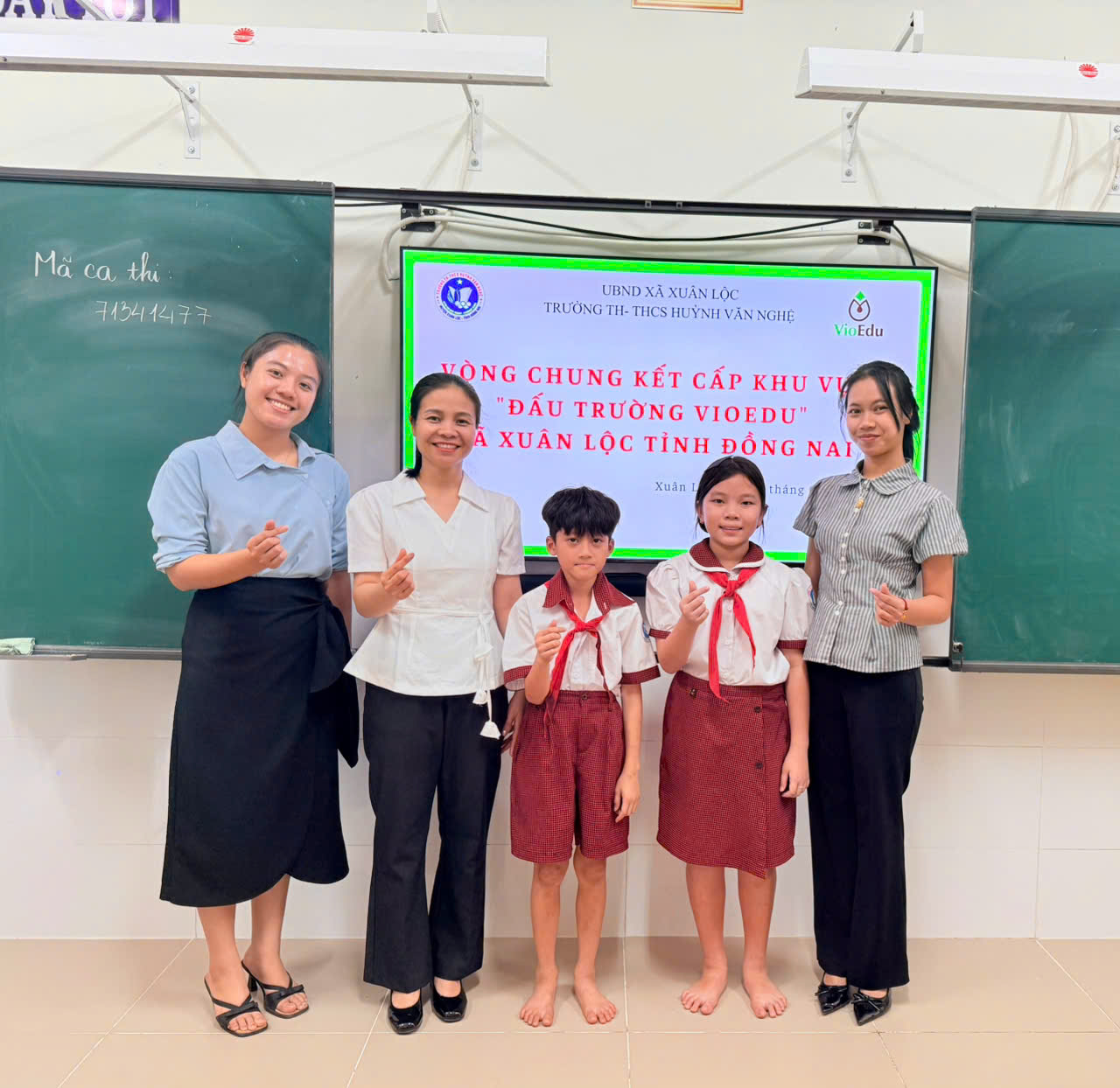 Trường TH-THCS Huỳnh Văn Nghệ tổ chức vòng chung kết cấp xã sân chơi “Đấu trường toán học VioEdu”  năm học 2025-2026