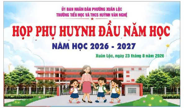 TRƯỜNG TH-THCS HUỲNH VĂN NGHỆ  TỔ CHỨC HỌP PHỤ HUYNH ĐẦU NĂM HỌC 2026–2027