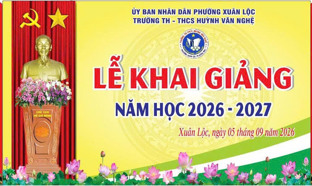 TRƯỜNG TH-THCS HUỲNH VĂN NGHỆ TƯNG BỪNG KHAI GIẢNG NĂM HỌC 2026–2027