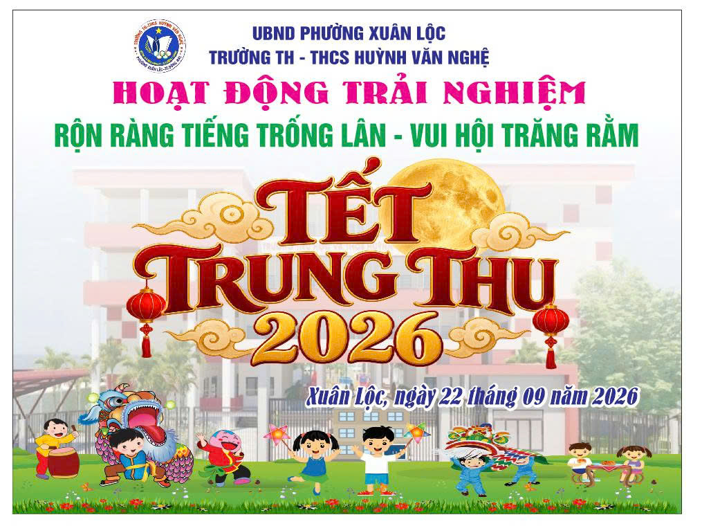 TRƯỜNG TH-THCS HUỲNH VĂN NGHỆ TỔ CHỨC HOẠT ĐỘNG TRẢI NGHIỆM VUI TẾT TRUNG THU NĂM 2026