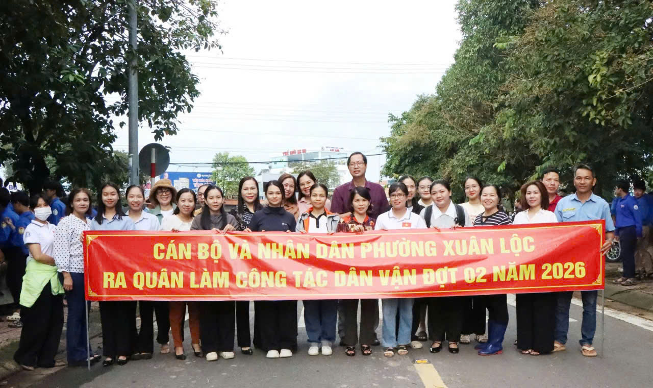 Trường TH-THCS Huỳnh Văn Nghệ  ra quân làm công tác dân vận đợt 02 năm 2026